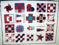 Community Project Quilt - Red, White and Blue Theme