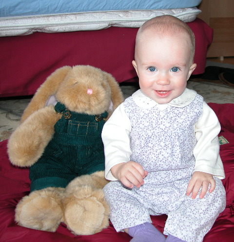 Posing with the Bunny